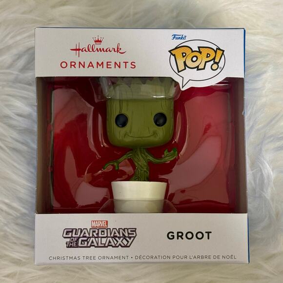 Marvel Groot Funko POP! Christmas Ornament Hallmark 2024 Disney NIB - Picture 1 of 5
